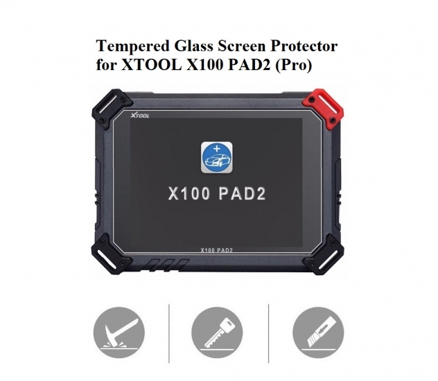 Tempered Glass Screen Protector Cover for XTOOL X100 PAD2 PRO - Click Image to Close